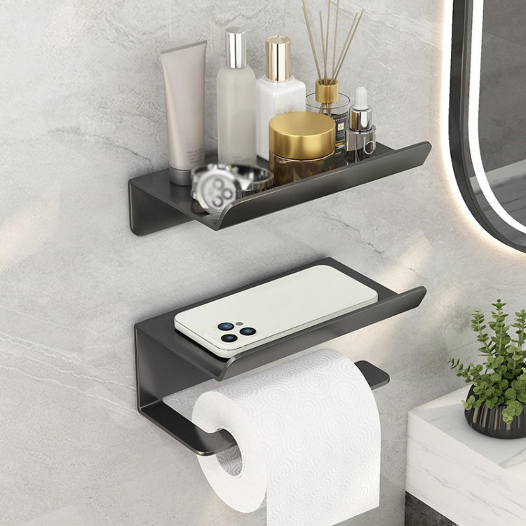 Portarotolo da bagno in acciaio inossidabile, ripiano per cellulare senza perforazione, Phone Rack (White), Paper Rack (White）, Phone Rack (Black), Paper Rack (Black), Phone Rack (Gray), Paper Rack (Gray)
