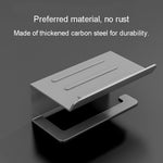Portarotolo da bagno in acciaio inossidabile, ripiano per cellulare senza perforazione, Phone Rack (White), Paper Rack (White）, Phone Rack (Black), Paper Rack (Black), Phone Rack (Gray), Paper Rack (Gray)