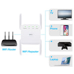 Il ripetitore ripetitore extender WiFi 2.4G / 5G da 1200 Mbps supporta la porta Ethernet, White EU Plug, White US Plug, White UK Plug, Black EU Plug, Black US Plug, Black UK Plug