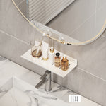 Scaffale per rubinetto Scaffale per lavabo per bagno di casa Scaffale senza foro, 30cm (White), 40cm (White), 50cm (White), 30cm (Black), 40cm (Black), 50cm (Black), 30cm (Gray), 40cm (Gray), 50cm (Gray), 50cm U-shaped (White), 50cm U-shaped (Black)   ...