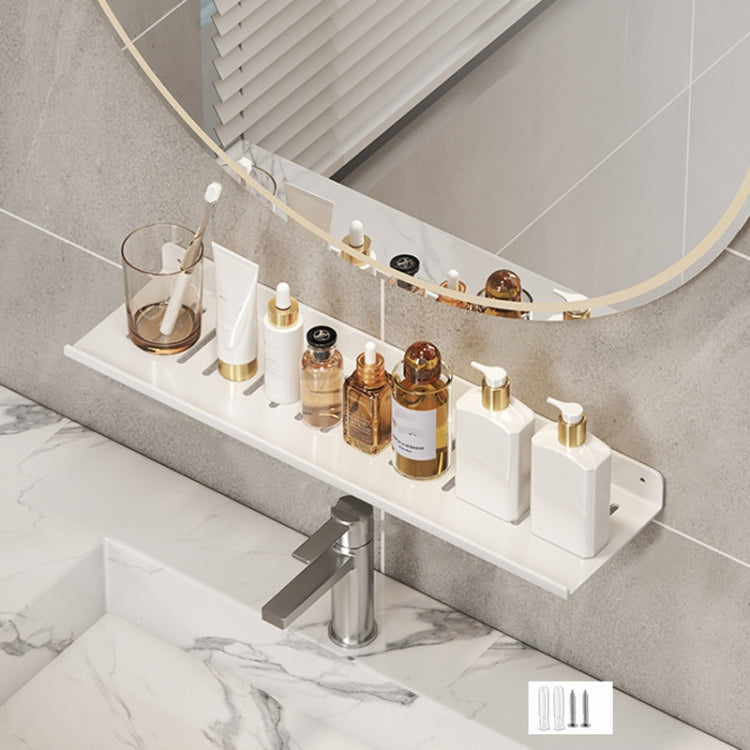 Scaffale per rubinetto Scaffale per lavabo per bagno di casa Scaffale senza foro, 30cm (White), 40cm (White), 50cm (White), 30cm (Black), 40cm (Black), 50cm (Black), 30cm (Gray), 40cm (Gray), 50cm (Gray), 50cm U-shaped (White), 50cm U-shaped (Black)   ...