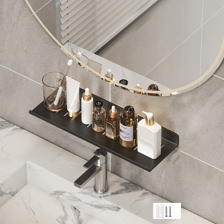 Scaffale per rubinetto Scaffale per lavabo per bagno di casa Scaffale senza foro, 30cm (White), 40cm (White), 50cm (White), 30cm (Black), 40cm (Black), 50cm (Black), 30cm (Gray), 40cm (Gray), 50cm (Gray), 50cm U-shaped (White), 50cm U-shaped (Black)   ...