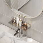 Scaffale per rubinetto Scaffale per lavabo per bagno di casa Scaffale senza foro, 30cm (White), 40cm (White), 50cm (White), 30cm (Black), 40cm (Black), 50cm (Black), 30cm (Gray), 40cm (Gray), 50cm (Gray), 50cm U-shaped (White), 50cm U-shaped (Black)   ...