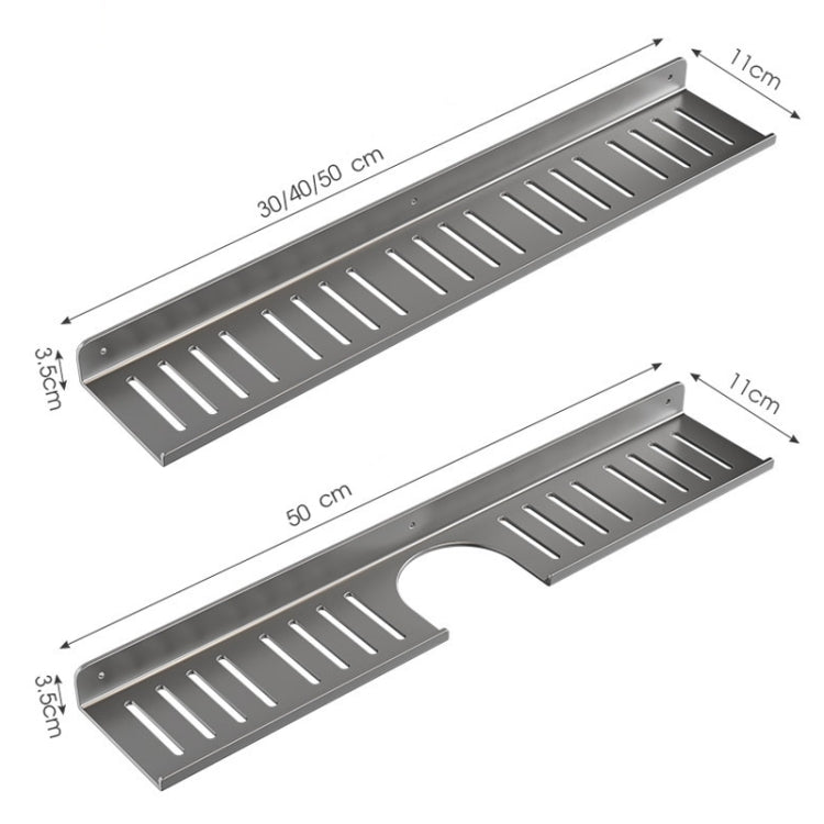Scaffale per rubinetto Scaffale per lavabo per bagno di casa Scaffale senza foro, 30cm (White), 40cm (White), 50cm (White), 30cm (Black), 40cm (Black), 50cm (Black), 30cm (Gray), 40cm (Gray), 50cm (Gray), 50cm U-shaped (White), 50cm U-shaped (Black)   ...
