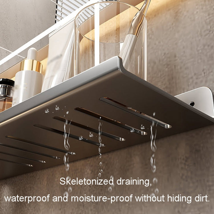 Scaffale per rubinetto Scaffale per lavabo per bagno di casa Scaffale senza foro, 30cm (White), 40cm (White), 50cm (White), 30cm (Black), 40cm (Black), 50cm (Black), 30cm (Gray), 40cm (Gray), 50cm (Gray), 50cm U-shaped (White), 50cm U-shaped (Black)   ...