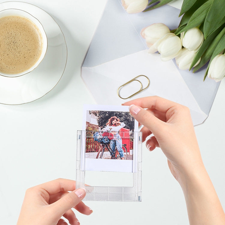 Magnete da frigorifero assemblato con blocchi magnetici per cornice fotografica quadrata Polaroid