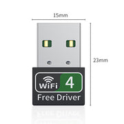Trasmettitore ricevitore WiFi USB esterno per computer con scheda di rete wireless dual-band 2.4G/5G, 150M, 600M