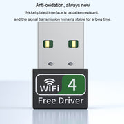 Trasmettitore ricevitore WiFi USB esterno per computer con scheda di rete wireless dual-band 2.4G/5G, 150M, 600M