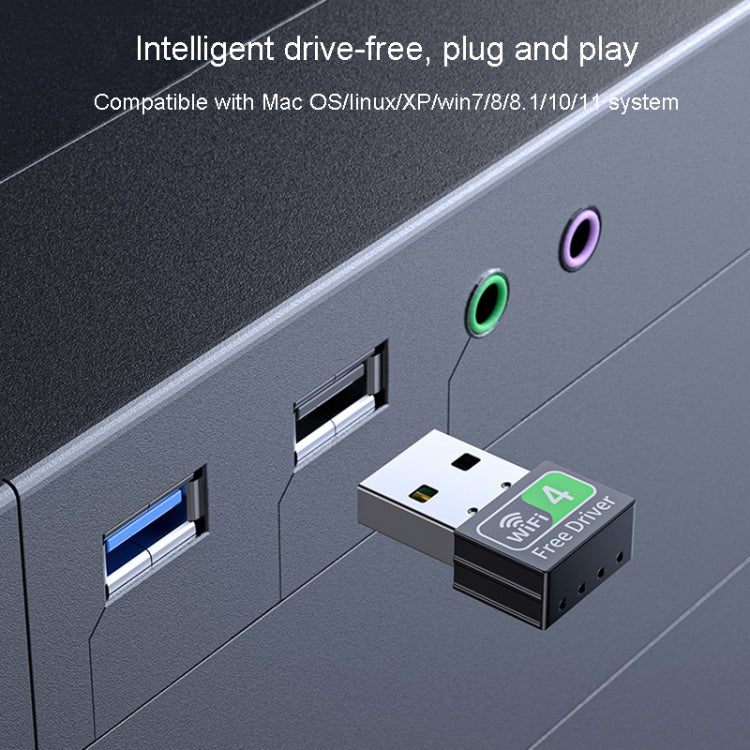 Trasmettitore ricevitore WiFi USB esterno per computer con scheda di rete wireless dual-band 2.4G/5G, 150M, 600M