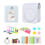 Per Polaroid Mini12 Borsa per fotocamera con cornice per foto 7 in 1 per album fotografico, Green, White, Blue, Pink, Purple