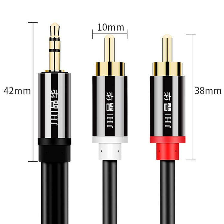 JINGHUA 1 in 2 cavo audio da 3,5 mm da 3,5 mm a 2RCA doppio loto altoparlante per computer cavo per cellulare, 1.5m, 3m, 5m, 10m