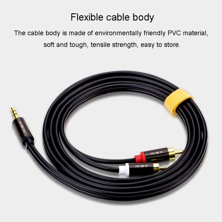 JINGHUA 1 in 2 cavo audio da 3,5 mm da 3,5 mm a 2RCA doppio loto altoparlante per computer cavo per cellulare, 1.5m, 3m, 5m, 10m