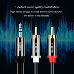 JINGHUA 1 in 2 cavo audio da 3,5 mm da 3,5 mm a 2RCA doppio loto altoparlante per computer cavo per cellulare, 1.5m, 3m, 5m, 10m