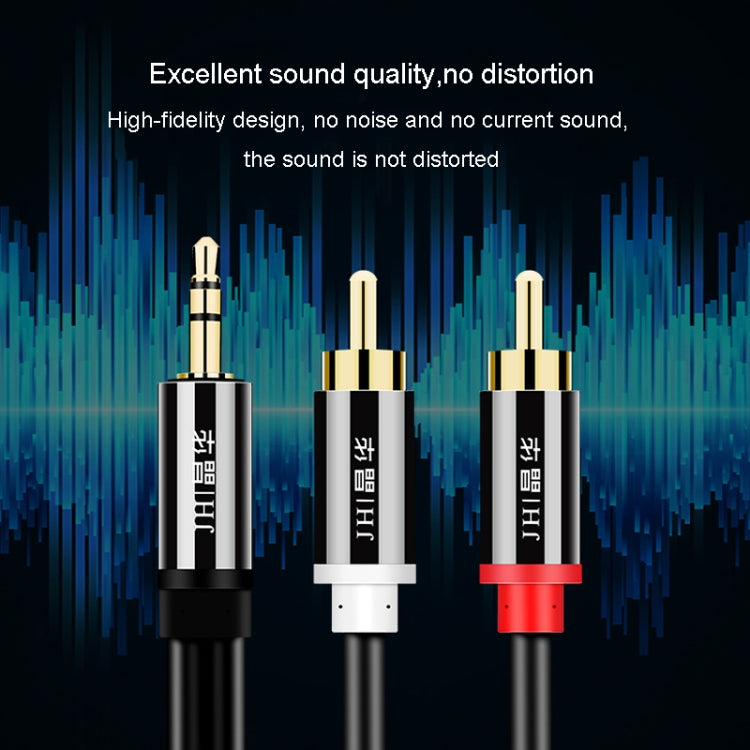 JINGHUA 1 in 2 cavo audio da 3,5 mm da 3,5 mm a 2RCA doppio loto altoparlante per computer cavo per cellulare, 1.5m, 3m, 5m, 10m