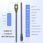 Cavo di collegamento JINGHUA da USB 2.0 a T-Port Cavo per disco rigido dati MINI 5 pin, 1.2m, 1.5m, 3m