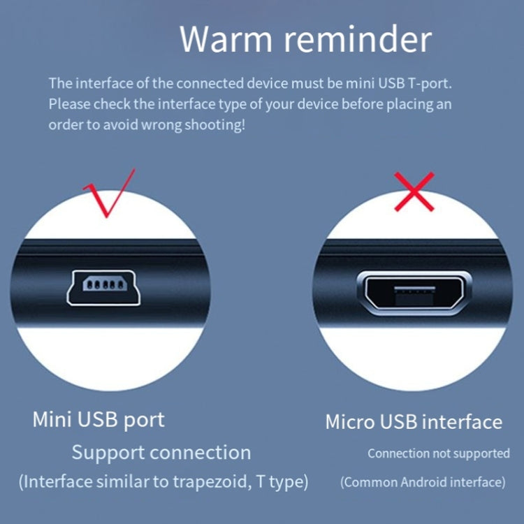 Cavo di collegamento JINGHUA da USB 2.0 a T-Port Cavo per disco rigido dati MINI 5 pin, 1.2m, 1.5m, 3m