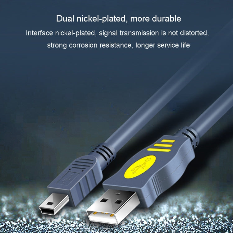 Cavo di collegamento JINGHUA da USB 2.0 a T-Port Cavo per disco rigido dati MINI 5 pin, 1.2m, 1.5m, 3m