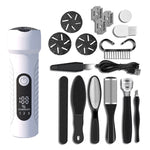 Kit per pedicure elettrico per piedi, rimozione calli piedi impermeabili, White, Kit 1 White, Kit 2  White, Matte Black, Kit 1 Black, Kit 2  Black
