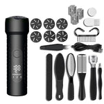Kit per pedicure elettrico per piedi, rimozione calli piedi impermeabili, White, Kit 1 White, Kit 2  White, Matte Black, Kit 1 Black, Kit 2  Black