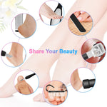 Kit per pedicure elettrico per piedi, rimozione calli piedi impermeabili, White, Kit 1 White, Kit 2  White, Matte Black, Kit 1 Black, Kit 2  Black