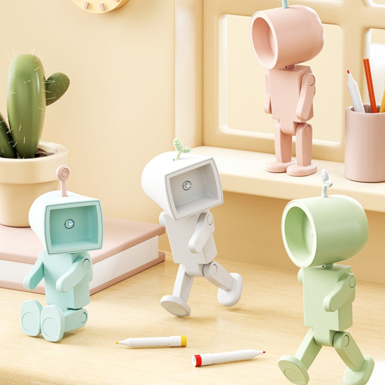 Lampada da scrivania con ornamenti per blocchi da costruzione da tavolo, luce notturna magnetica a LED mini astronauta, Round White, Round Pink, Round Blue, Round Green, Square White, Square Pink, Square Blue, Square Green