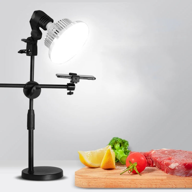 Luce di riempimento a fungo + kit supporto fotografico da tavolo per foto/video, 90W 155mm, 80W 120mm