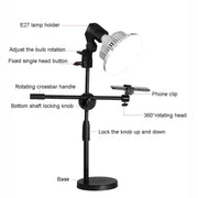 Luce di riempimento a fungo 90W e 80W con supporto da tavolo