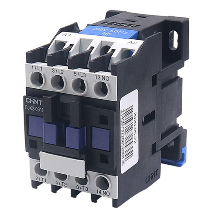 Contattore CA monofase multiuso con contatti in lega d'argento da 220 V, CHNT CJX2-0910 9A, CHNT CJX2-0901 9A, CHNT CJX2-1210 12A, CHNT CJX2-1201 12A, CHNT CJX2-1810 18A, CHNT CJX2-1801 18A, CHNT CJX2-2510 25A, CHNT CJX2-2501 25A, CHNT CJX2-3210 32A   ...