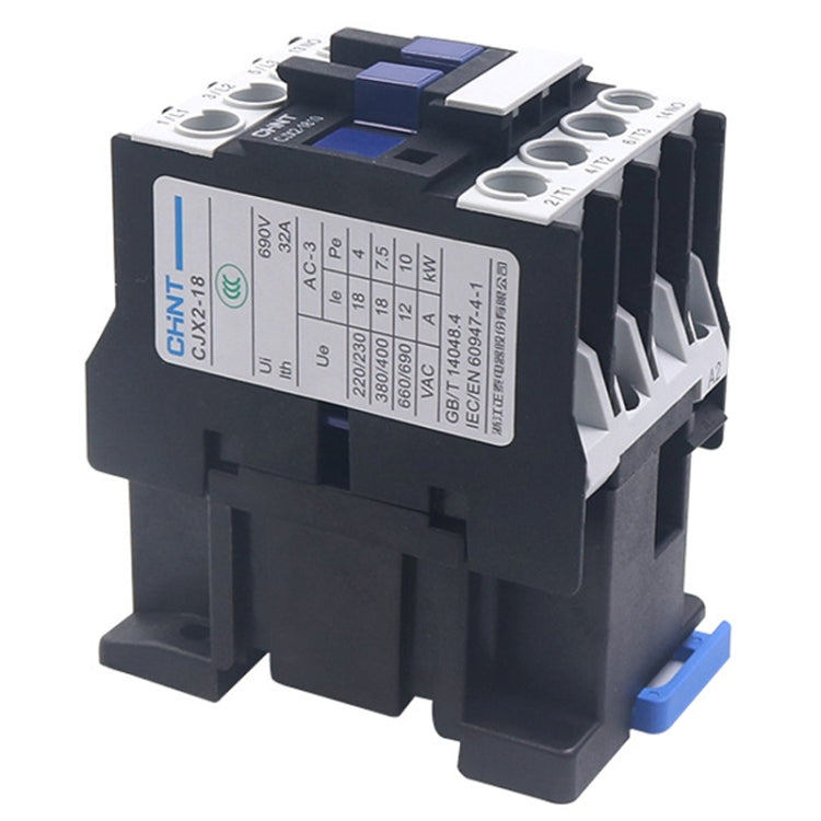 Contattore CA monofase multiuso con contatti in lega d'argento da 220 V, CHNT CJX2-0910 9A, CHNT CJX2-0901 9A, CHNT CJX2-1210 12A, CHNT CJX2-1201 12A, CHNT CJX2-1810 18A, CHNT CJX2-1801 18A, CHNT CJX2-2510 25A, CHNT CJX2-2501 25A, CHNT CJX2-3210 32A���...