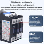 Contattore CA monofase 220V con contatti in lega d'argento