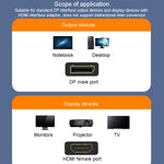 Connettore audio video adattatore JINGHUA DP maschio a HDMI femmina, 1080P Universal Version, 4K Universal Version
