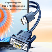 JINGHUA Cavo seriale USB a RS232 Convertitore per computer con porta COM DB9 pin, 1.2m, 2m, 3m