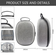 Per borsa portaoggetti Meta Quest 3 VR Borsa con custodia rigida in EVA, Grey