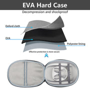 Per borsa portaoggetti Meta Quest 3 VR Borsa con custodia rigida in EVA, Grey