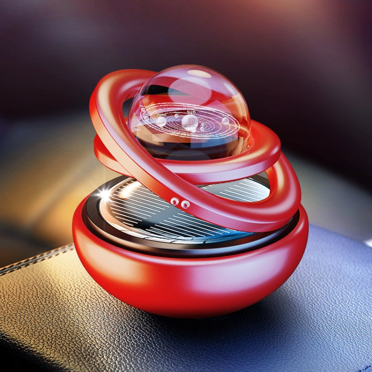 Ornamenti per aromaterapia per auto rotanti solari interstellari, Black, Red, Gold, Silver