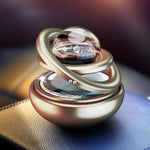Ornamenti per aromaterapia per auto rotanti solari interstellari, Black, Red, Gold, Silver