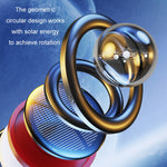 Ornamenti per aromaterapia per auto rotanti solari interstellari, Black, Red, Gold, Silver