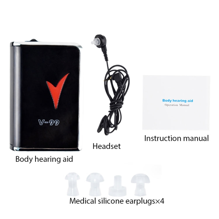 Auricolare con amplificatore audio per apparecchi acustici V99