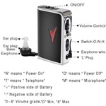 Auricolare con amplificatore audio per apparecchi acustici V99