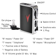 Auricolare per apparecchi acustici con amplificatore audio V99 Box, V99