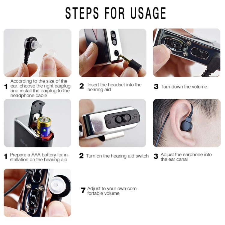 Auricolare con amplificatore audio per apparecchi acustici V99