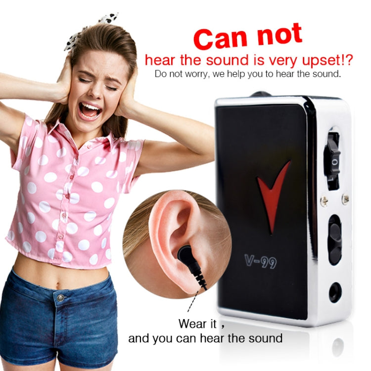 Auricolare con amplificatore audio per apparecchi acustici V99