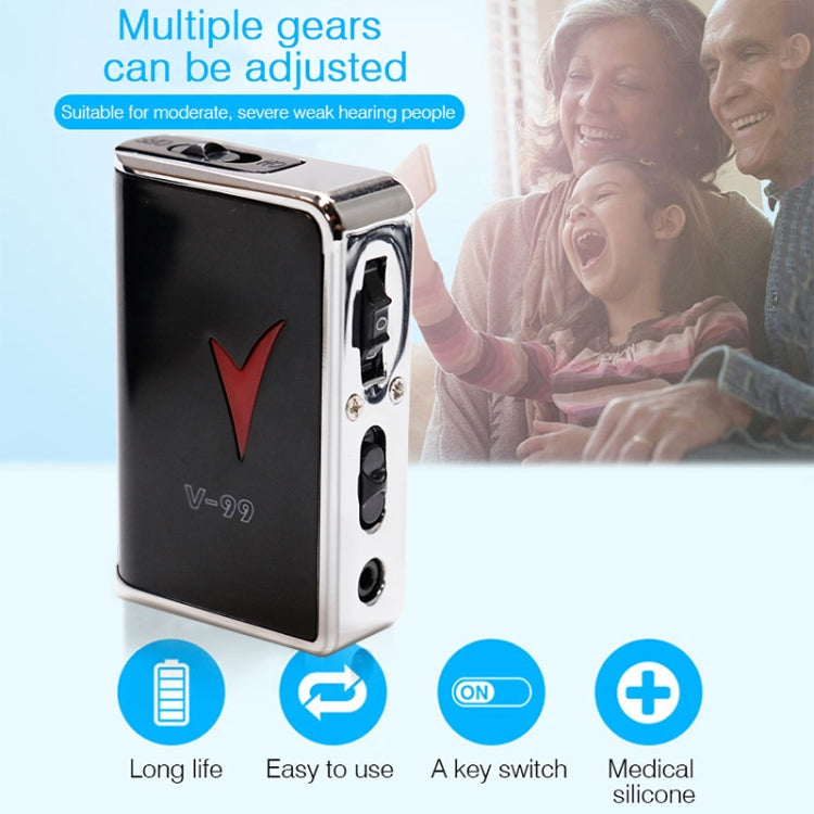 Auricolare con amplificatore audio per apparecchi acustici V99