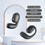 Auricolari Bluetooth 5.2 wireless ENC con riduzione del rumore D6 OWS montati sull'orecchio, Black without Accessories, White without Accessories, Black Bag with Accessories, White Bag with Accessories