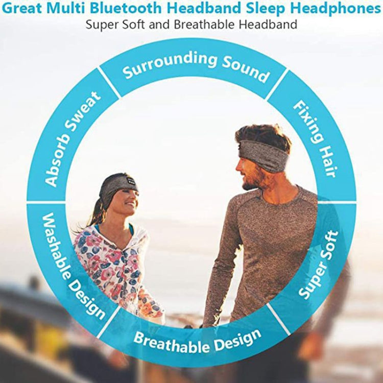 Fascia per bandana Bluetooth per dormire Fascia per musica sportiva wireless Maschera per gli occhi per musica per dormire incorporata