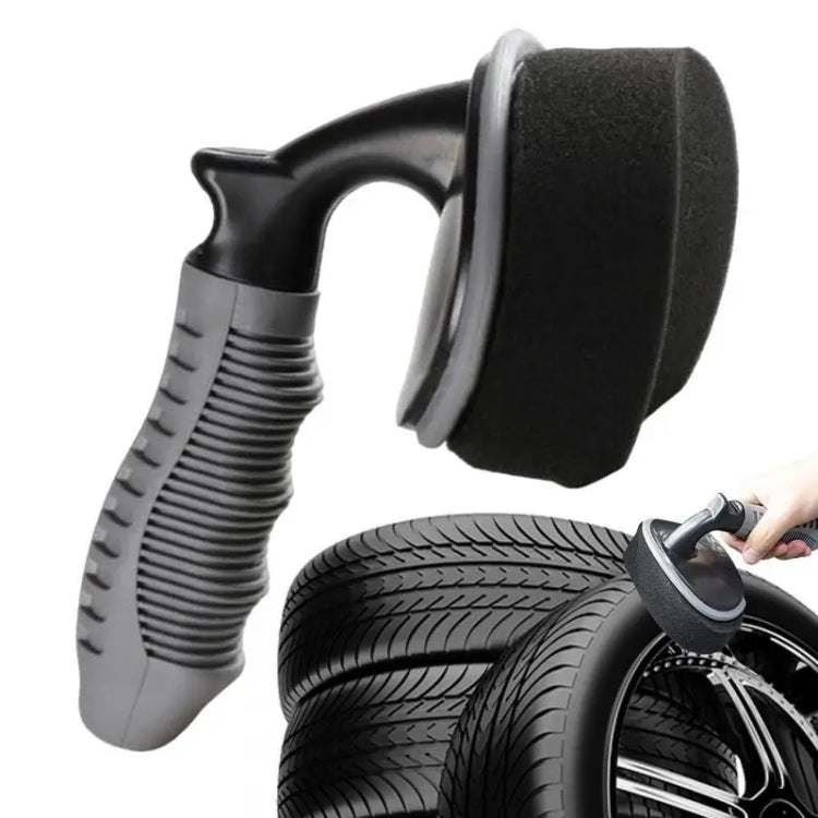 Durevole spazzola in spugna curva per ceratura di pneumatici per auto, Waxing Brush