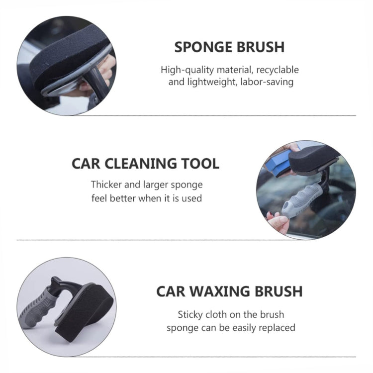 Durevole spazzola in spugna curva per ceratura di pneumatici per auto, Waxing Brush