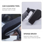 Durevole spazzola in spugna curva per ceratura di pneumatici per auto, Waxing Brush
