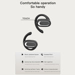 Auricolari Bluetooth 5.3 wireless con riduzione del rumore di chiamata con gancio per l'orecchio regolabile T35 OWS, Black, White, Blue