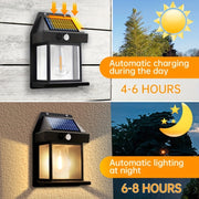 Lampada da parete solare per esterni con sensore di movimento